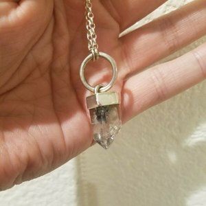 Numi Olive Tibetan Quartz Talisman Necklace